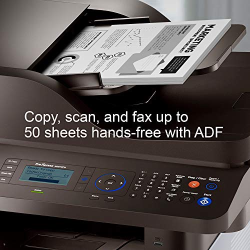 Samsung ProXpress M3870FW Wireless Monochrome Laser Printer with Scan/Copy/Fax, Mobile Connectivity, Duplex Printing, Print Security & Management Tools(SS378E)