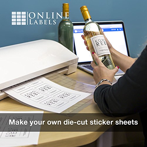 Waterproof Polyester Sticker Paper, 8.5 x 11 Full Sheet Label, 500 Sheets, Laser Printer, Online Labels