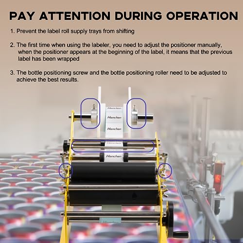 Hanchen Manual Round Bottle Labeling Machine with Press Handle