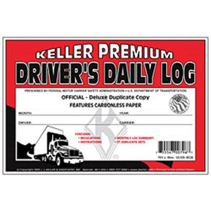 J.J. Keller - Duplicate Driver's Daily Log Book, Carbonless, Pack of 24