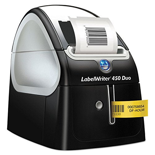 DYMO 1752267 LabelWriter Duo Printer, 2 3/10-Inch Labels, 71 Label/Min, 5 1/2w x 7 4/5d x 7 3/10h