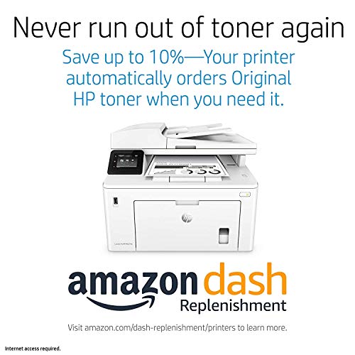 HP LaserJet Pro M227fdw All-in-One Wireless Laser Printer, Amazon Dash replenishment ready (G3Q75A), White, Large