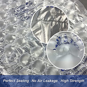 Air Cushion Machine + Packaging Air Bags Film 490', Fast Speed No Warm Up, Inflatable Packaging Air Pillows Roll Packing Supplies for Small Business