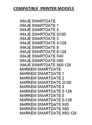 Thermal Transfer Ribbon by Accurate Films for Markem Printer, Case of 24, 2.17" x 1,968' (55mm X 600m), Black. Near Edge Wax/Resin Ribbon for Flexible Packaging Printers.