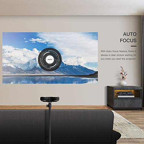 JMGO N7L Native 1080P Full HD 4K Projector with Android, 700 ANSI lm, Auto Focus, Keystone Correction,DLP, Dolby, 3D, WiFi, Bluetooth Speaker, Smart Home Cinema Video Projector, 300" Picture