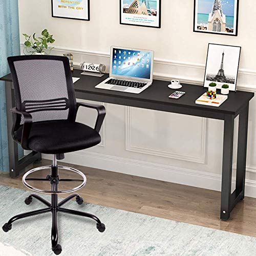 Drafting Chair Tall Office Chair, Ergonomic Mesh Chair with Foot Ring
