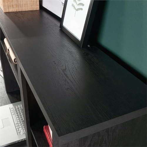 Pemberly Row Raven Oak Computer Hutch - Engineered Wood