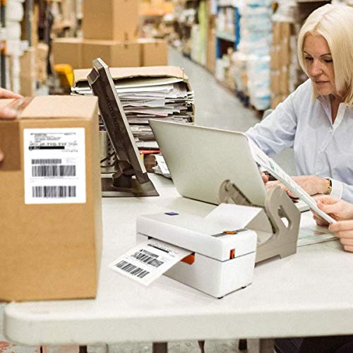 NETUM NT-1228BC Bluetooth Barcode Scanner, NT-LP110A Thermal Label Printer, High Speed Commercial Grade Direct Thermal Printer, 4×6 Printer, Barcode Printer,