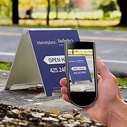 Language Translator Device Simultaneous Translation in 72 Languages - Black