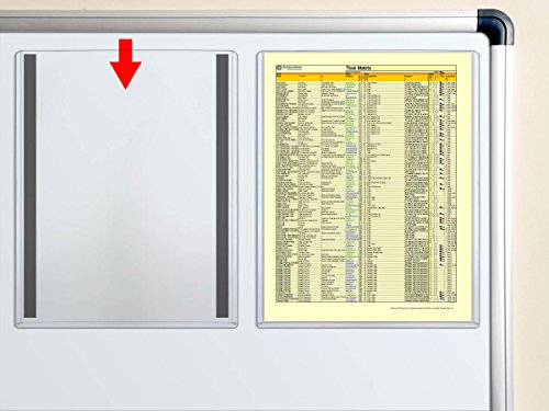 StoreSMART - Magnetic Frames - Rigid Plastic - 100-Pack - 8 1/2" x 11" - Lean / 5S / Six Sigma (HPP812X11M-LEAN-100)