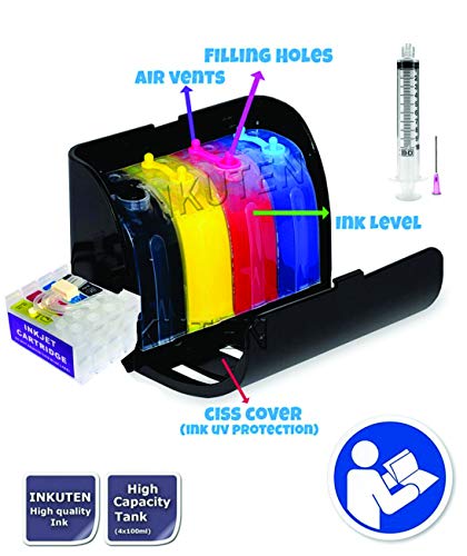 15"x15" 8in1 Professional Sublimation Heat Transfer Machine WF-3720 Printer CISS KIT