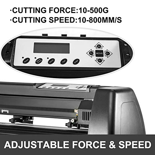 VEVOR Vinyl Cutter 28 Inch Plotter Machine 720mm Paper Feed Vinyl Cutter Plotter Signmaster Software Sign Making Machine with Stand (28Inch Style 2)