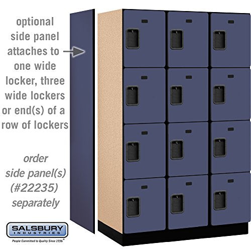 Salsbury Industries 6-Feet High 4-Tier Blue Designer Wood Locker