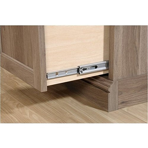 Bowery Hill L-Shaped Desk in Salt Oak