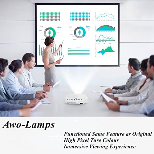 AWO NSHA280W Lamp Bulb with Housing for Eiki Projectors