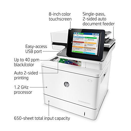 HP Color LaserJet Enterprise M577dn (B5L46A#BGJ) Duplex 3600 dpi USB / Ethernet Laser Multifunction Printer
