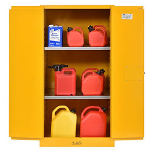 Sandusky Lee SC600F Flammable Liquid Safety Storage Cabinet 60 gal, 65" Height, 34" Width, 34" Length,