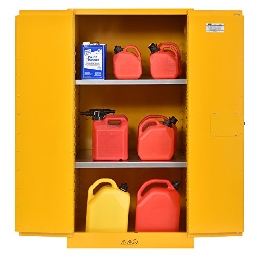 Sandusky Lee SC600F Flammable Liquid Safety Storage Cabinet 60 gal, 65" Height, 34" Width, 34" Length,