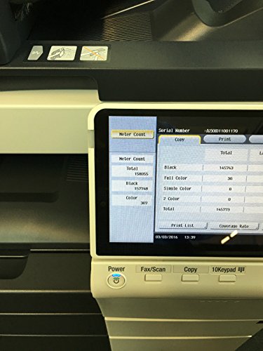 Konica Minolta Bizhub C554 Color Copier Printer Scanner Stitch Low Meter 158k