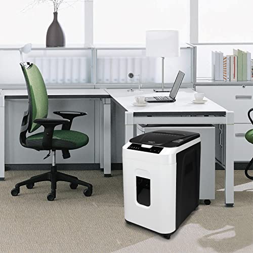 Aurora Commercial Grade 200-Sheet Auto Feed High Security Micro-Cut Paper Shredder - 60 Minutes Runtime - Security Level P-5