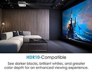 Optoma UHD50 True 4K Ultra High Definition DLP Home Theater Projector for Entertainment and Movies with Dual HDMI 2.0 and HDR Technology