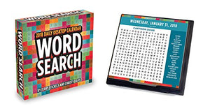 2018 Word Search Daily Desktop Calendar