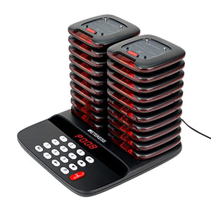 Retekess TD183 Restaurant Pager System, Wireless Paging System, 2624ft Range, 20h Standby, 20 Coaster Pagers