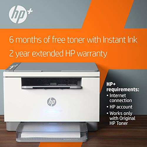 HP LaserJet MFP M234dwe Wireless Black & White All-in-One Printer, with bonus 6 months free Instant Ink through HP+ (6GW99E)