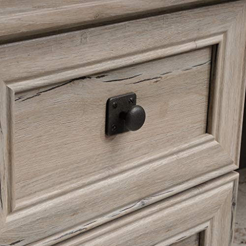 Sauder Palladia L-Shaped Desk, Split Oak Finish, 68.74" x 65.12" x 29.61