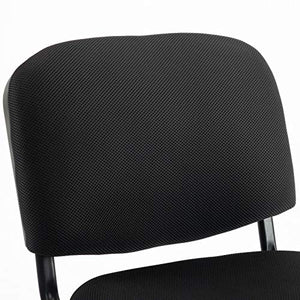 Wahson Low Back Stackable Stacking Chairs with Mesh Upholstery, Set of 5