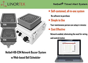 Netbell All-in-One Extra Loud Factory Break Buzzer System w/2 External Buzzers