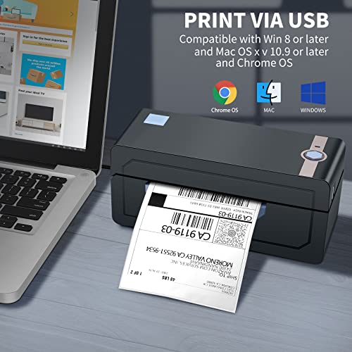 Bluetooth Thermal Shipping Label Printer – JADENS Wireless 4x6 Shipping Label Printer, Compatible with Android&iPhone and Windows, But Not Mac,Widely Used for Ebay, Amazon, Shopify, Etsy, USPS