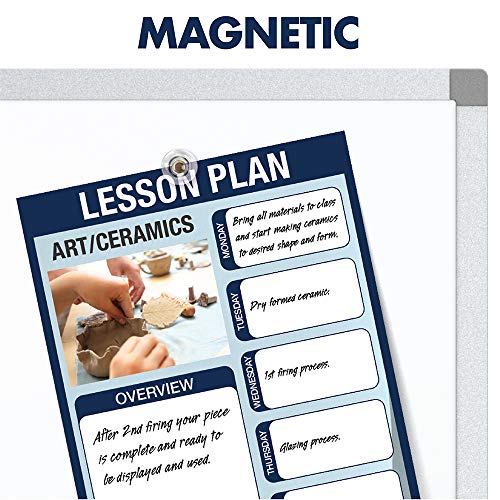 Quartet Porcelain Whiteboard, Magnetic Dry Erase White Board, 4' x 6', Aluminum Frame (PPA406)