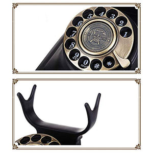 None Retro Vintage Metal Rotary Dial Telephone