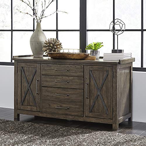 Liberty Furniture INDUSTRIES Sonoma Road Small Credenza, Light Brown, W56 x D22 x H31