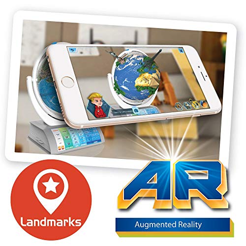 Oregon Scientific SG338R Smart Globe Explorer AR Educational World Geography Kids-Learning Toy Space Planet Science Earths Inner Core Bluetooth Pen