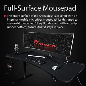 Arozzi Arena Moto Motorized Ultrawide Curved Sit-Stand Gaming Desk