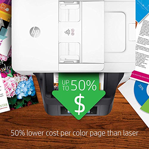 HP OfficeJet Pro 8720 All-in-One Wireless Printer, HP Instant Ink & Amazon Dash Replenishment ready - White (M9L75A)