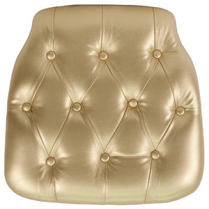 LIVING TRENDS Gold Tufted Chiavari Chair Cushion - 20 Pack