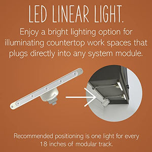 adorne Legrand Under-Cabinet LED Linear Light (White, 4-Pack)