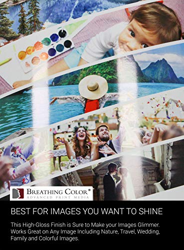 Vibrance Gloss Photo Printer Paper 10 mil 255 gsm Glossy Finish Premium Photo Paper Roll on 3inch Core 44 inches x 100 feet Works with Most Inkjet Printers Including Professional Makes and Models