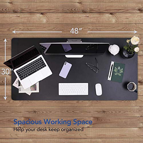 Flexispot Electric Height Adjustable Desk with Desktop, 48 x 30 Inches, Standing Desk Stand Up Desk Workstation Classic (Silver Frame + 48 in Black Top)