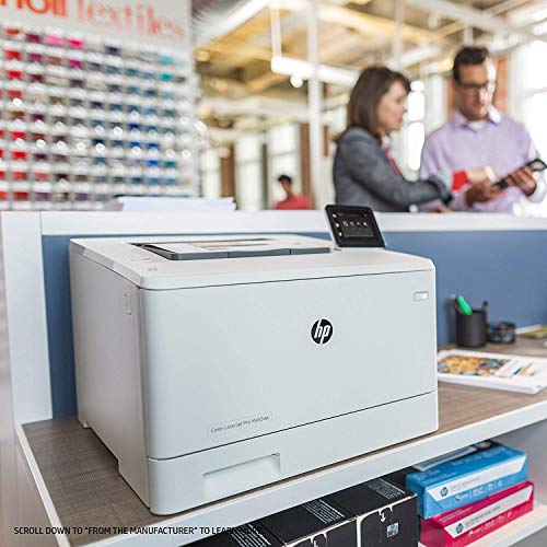 HP LaserJet Pro M452dw Wireless Color Laser Printer with Duplex Printing (CF394A)
