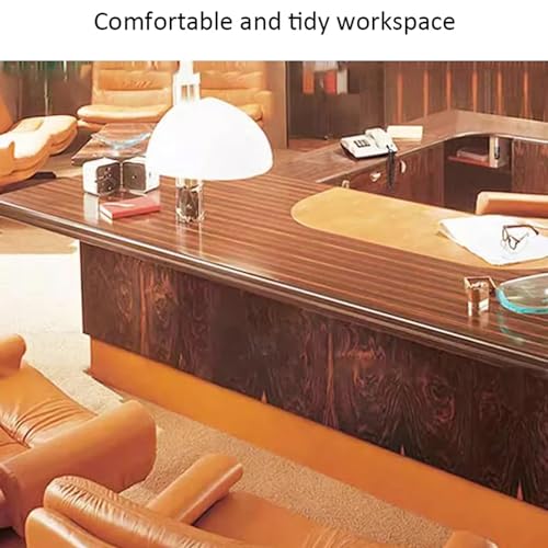 KAGUYASU Executive Desk - Modern Light Luxury U-Shaped Lacquered Wooden Office Desk 6.6FT