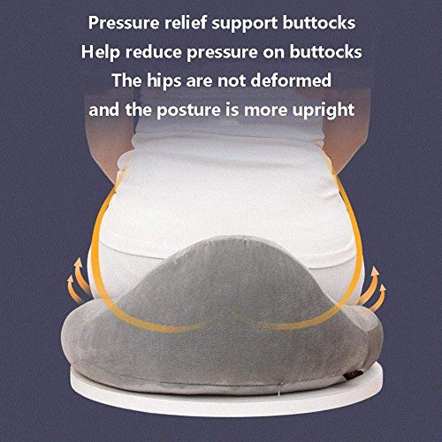 Marycan Comfortable Desk Chair Cushion, 100% Pure Memory Foam Car Seat Cushion, Coccyx Orthopedic Pad - Relieves Back, Hip, Tailbone, Sciatica Pain - Women