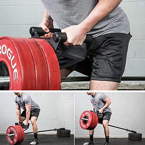 XIAOER T Bar Row Straight Grip Landmine Handle, Portable Home Arm Strength Training Exerciser, Multifunction Gym Strength Training Equipment, Shoulders and Back Exercise