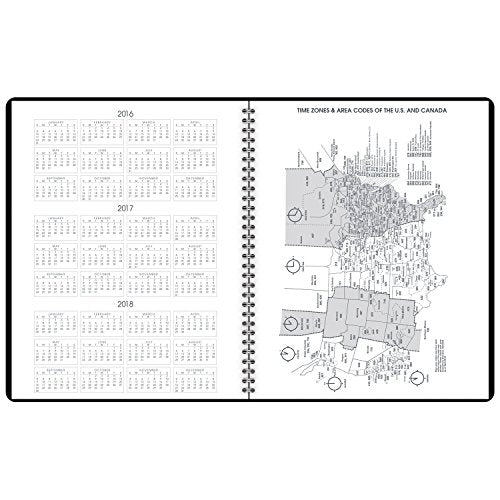 AT-A-GLANCE Monthly Planner / Appointment Book 2017, 15 Months, 8-7/8 x 11", Black (70-260-05)