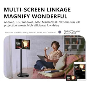 ARYAKO Stand by Me TV with In-Cell Touch Screen and Removable Scroll Wheels