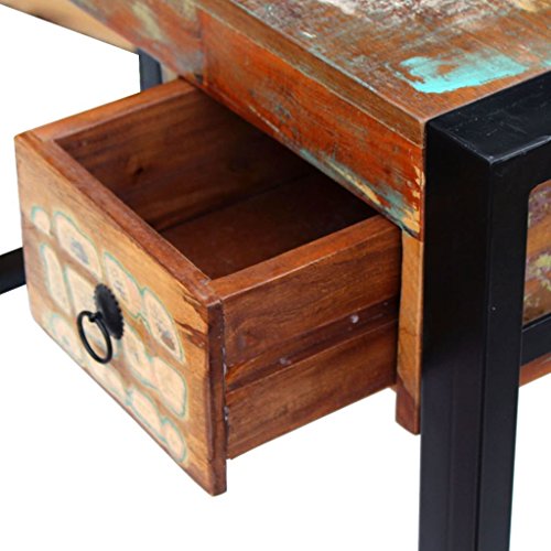 vidaXL Desk Solid Reclaimed Wood Workstation Computer Desk Home Office Table