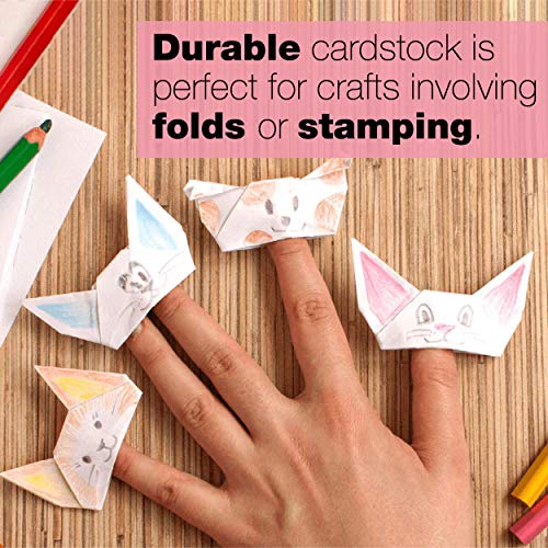 Springhill White 8.5” x 11” Cardstock Paper, 90lb, 163gsm, 2,000 Sheets (8 Reams) – Premium Lightweight Cardstock, Printer Paper with Smooth Finish for Greeting Cards, Flyers, Scrapbooking – 015101C